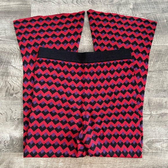 Zara Knit geometric print flare pants ♦️🟪 - Picture 11 of 15